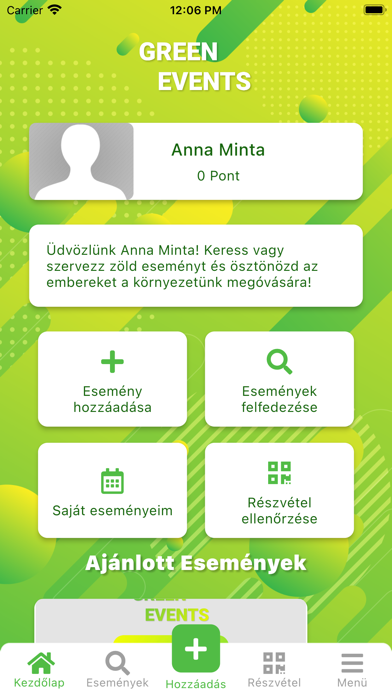 Green Events Screenshot
