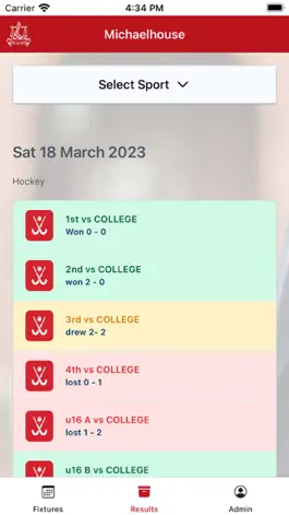 Game screenshot Michaelhouse Sports apk