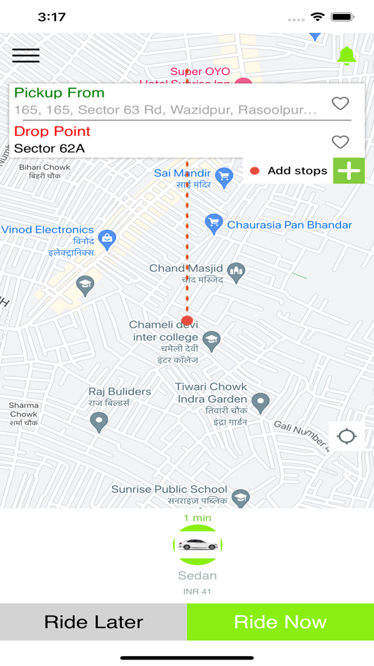 #3. Lambda Taxi (iOS) By: Shilpa Goyal