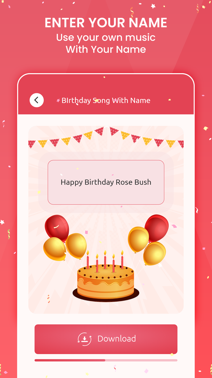 Birthday Name Song Video Maker