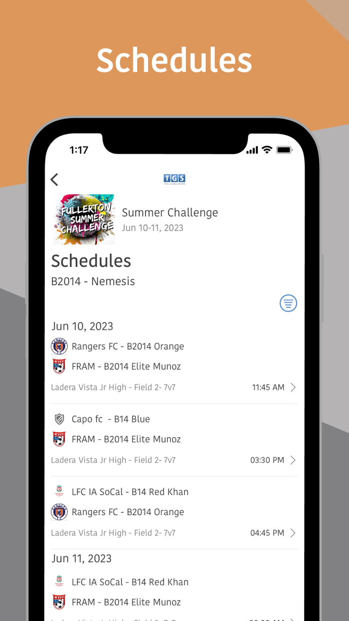 Fullerton Rangers Tournaments