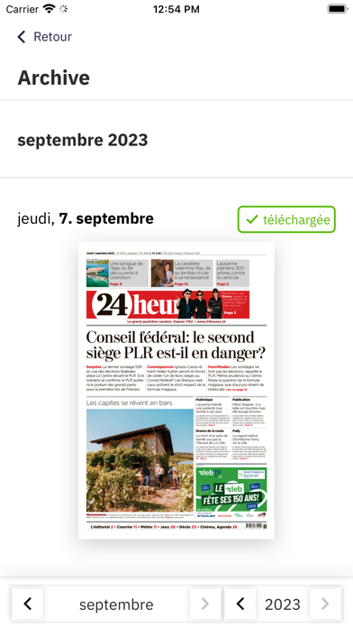 Screenshot #3 pour 24 heures, le journal