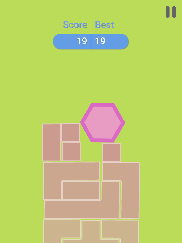 Hexagon Tower Balance Blocks