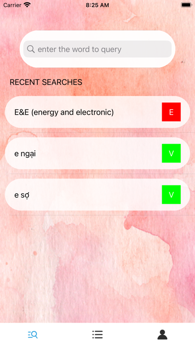 EnglishVietnamese-Dictionary Screenshot