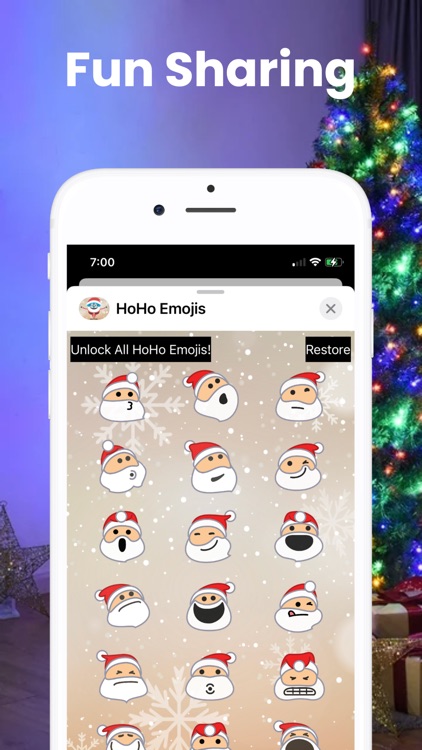 HoHo Emojis - Santa Claus screenshot-3