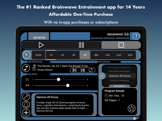 BrainWave: 37 Binaural Series™ iPad app afbeelding 3