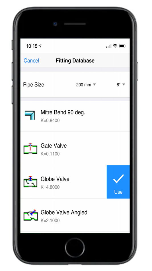 #4. Pipe Flow Gas Pipe Diameter (iOS) Podle: Pipe Flow Software