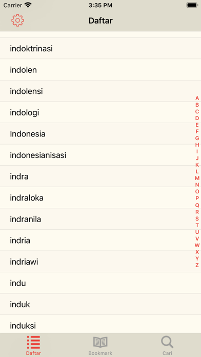 Screenshot #1 pour Kamus Besar Bahasa Indonesia