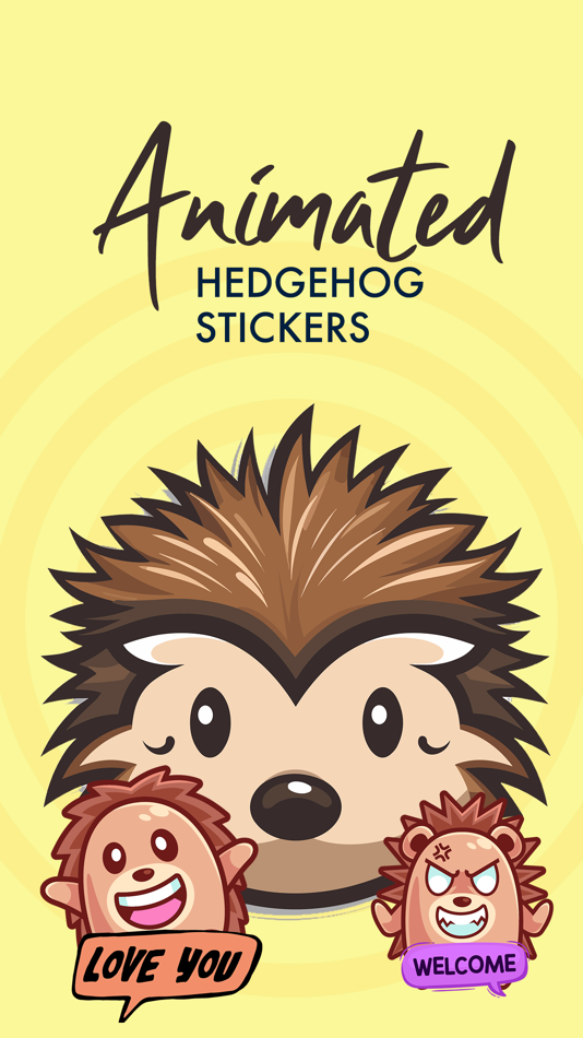 Animated HEDGEHOG Stickers Pac - 1.2 - (iOS)