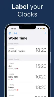 better clock: world timezones iphone screenshot 2