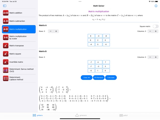 Orthogonal matrix calculator store