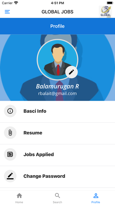 GLOBAL JOBS+ Screenshot