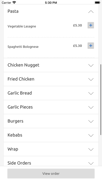 Perfecto Pizza, Loughborough Screenshot