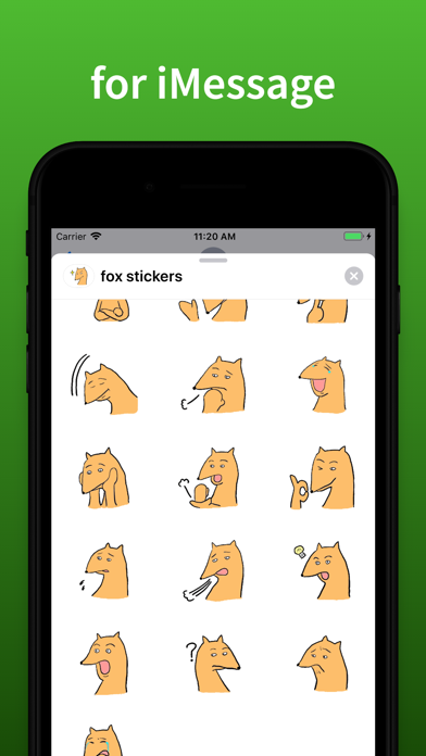 Screenshot #3 pour Cute fox top emoji & stickers