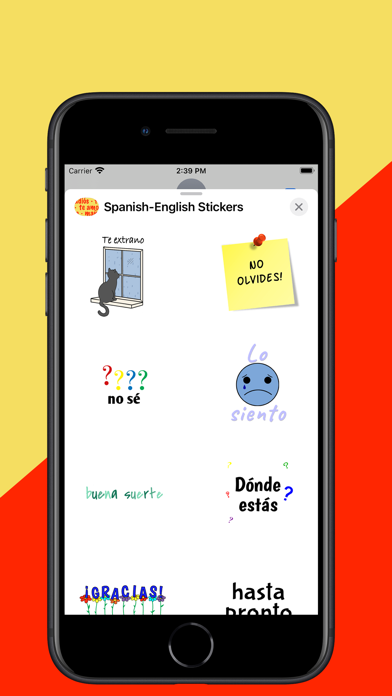 Spanish-English Stickers Screenshot