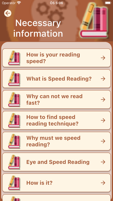 Speed Reading and Exercises Screenshot