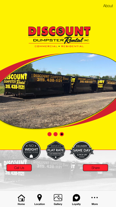 Discount Dumpster Rental Inc Screenshot