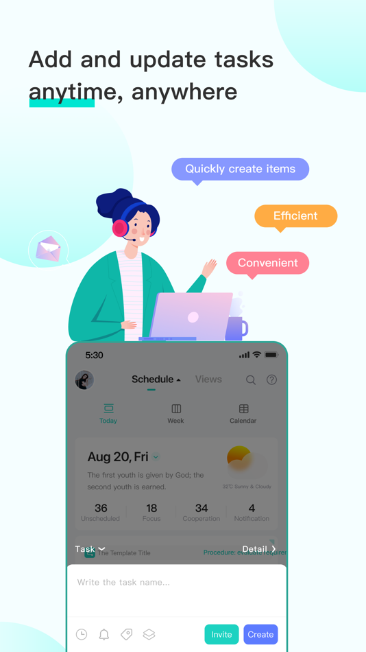 #1. Flyele-task & todolist (iOS) By: 飞项科技(广州)有限公司