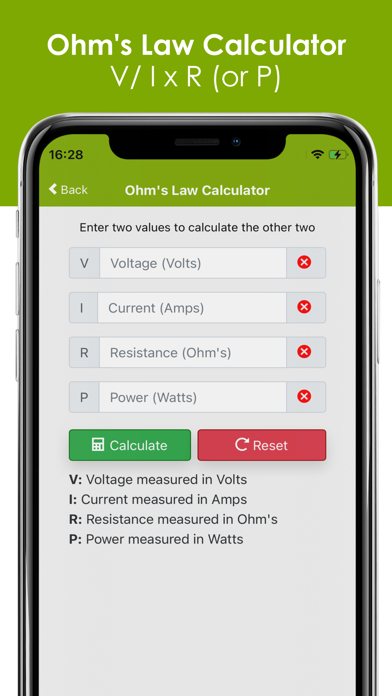 Ohms Law Screenshot