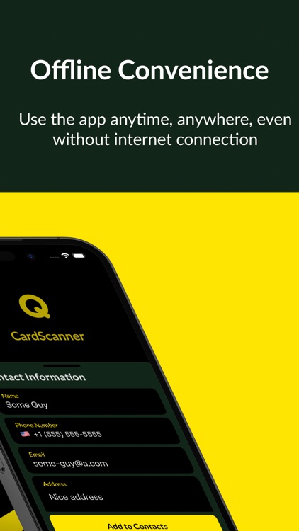 CardScanner: Scan New Contacts