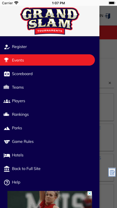 Grand Slam Tournaments Screenshot