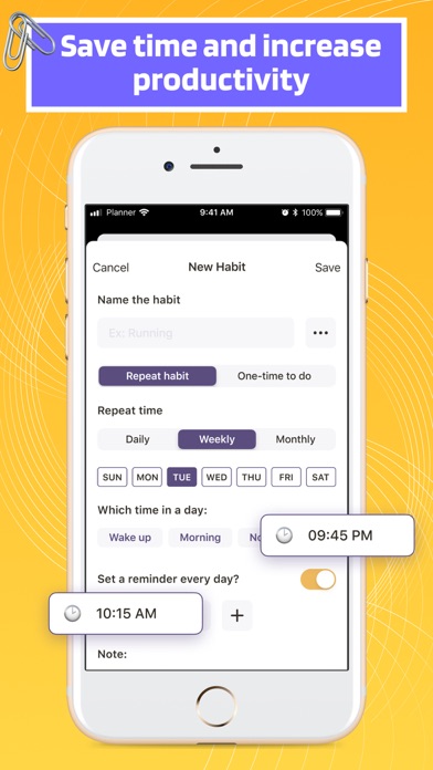 Planner Organizer Screenshot