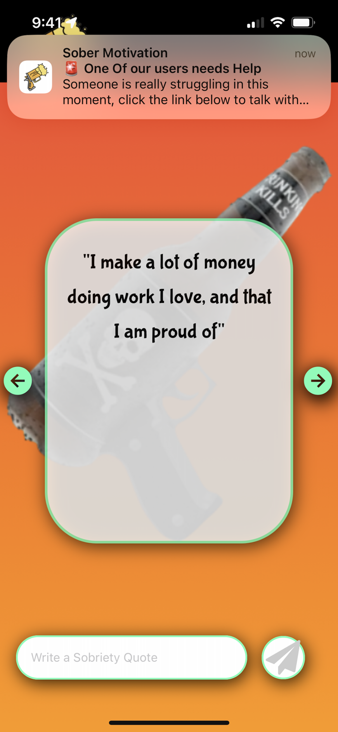 Sober Motivation Tracker. AA