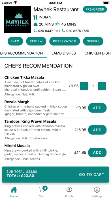 Mayhek Restaurant Screenshot