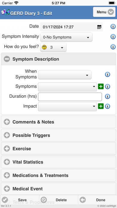 GERD Diary 3 Screenshot