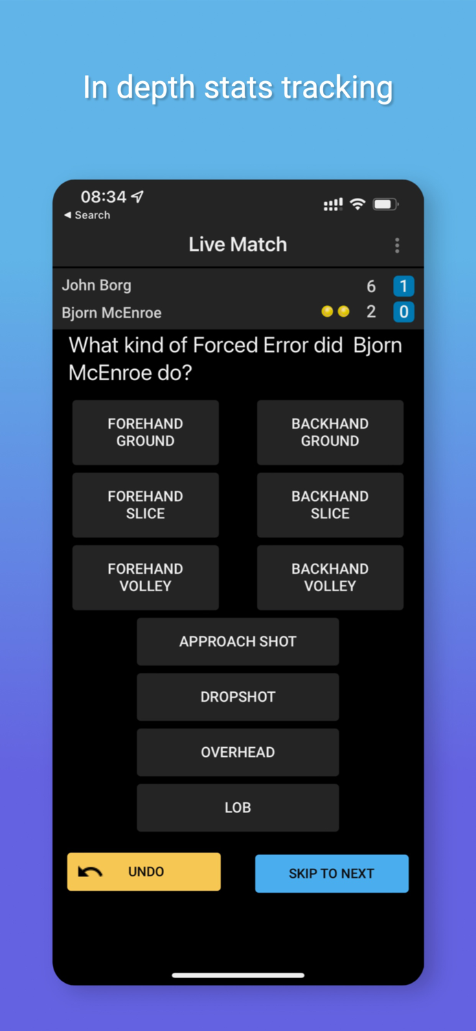 Tennis Stats and Score