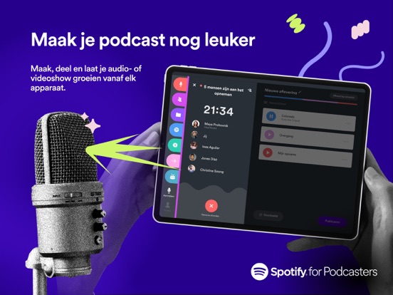 Spotify for Podcasters iPad app afbeelding 1