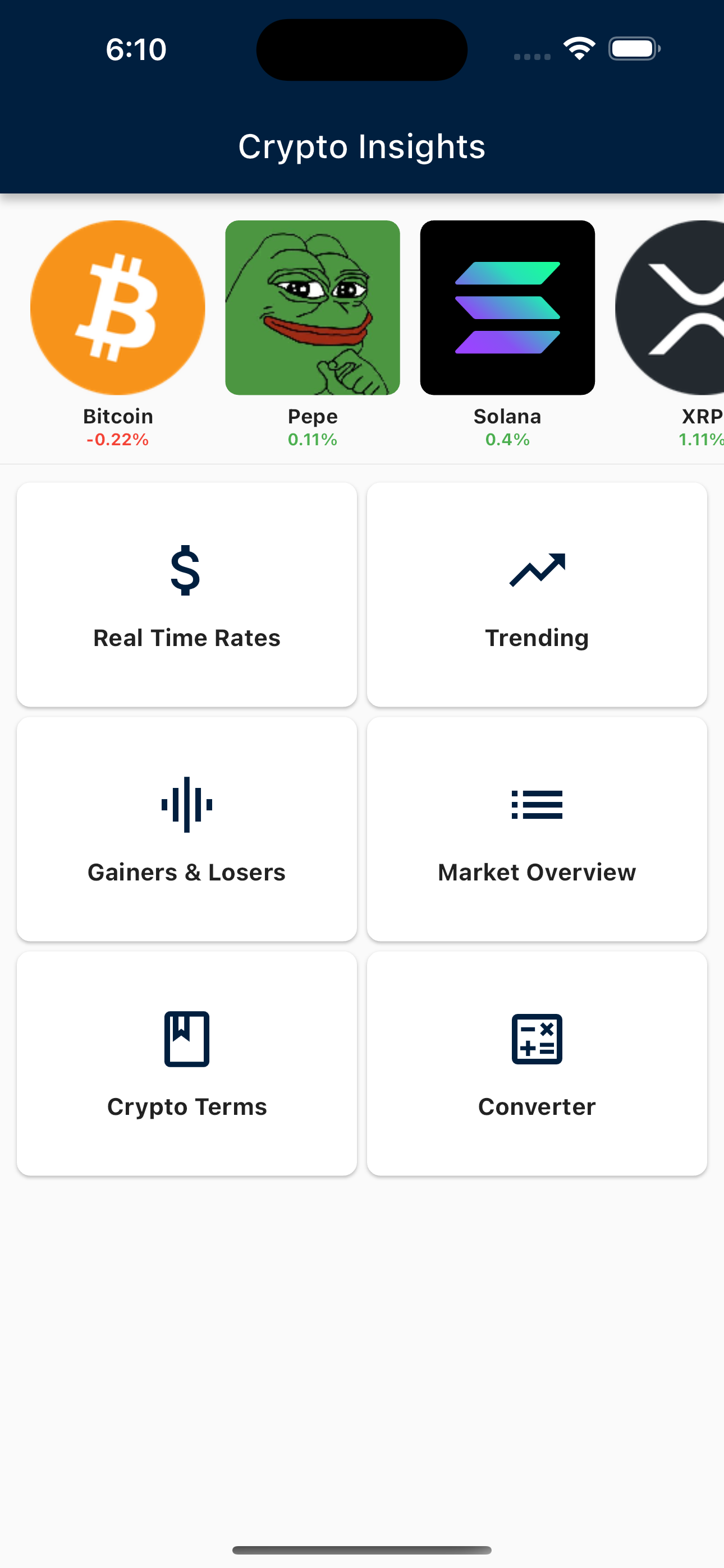 Crypto Insights - Price & Info