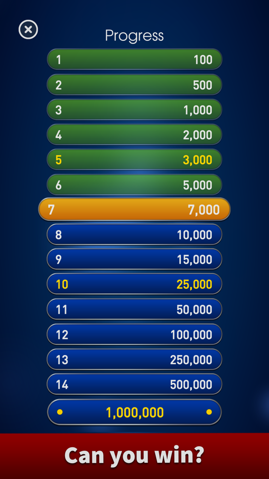 #3. Millionaire Trivia & Quiz Game (iOS) By: Andrey Abrosimov