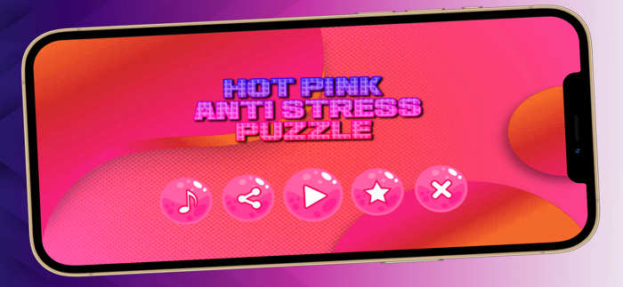 Hot Pink Anti Stress Puzzle