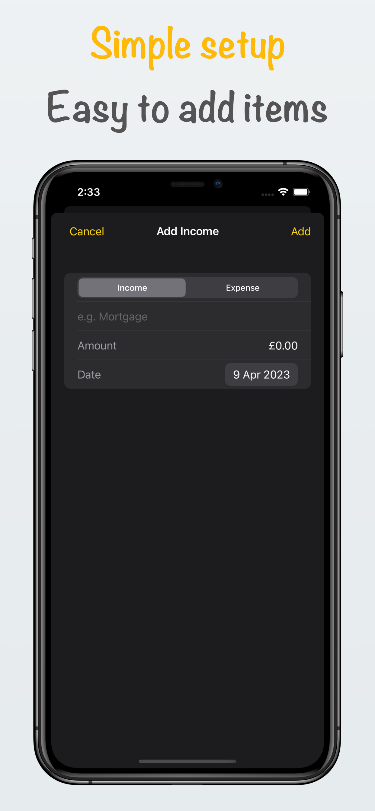 Bank Account Budget Tracker