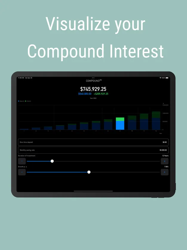 App screenshot for Compound Pro