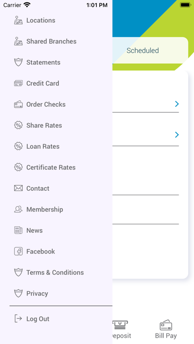 United Equity Credit Union Screenshot