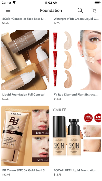 Cheap Makeup Beauty Shop Screenshot