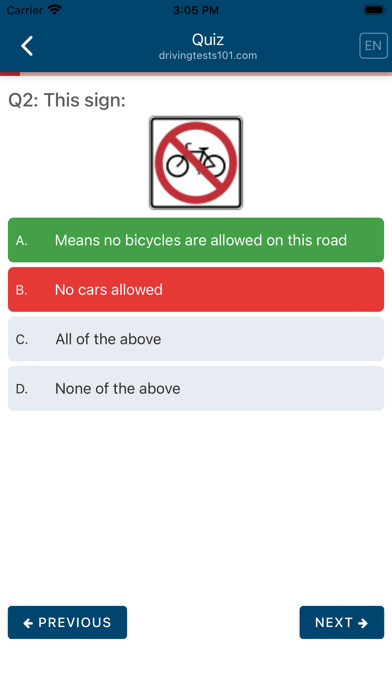 US DMV Driving Tests Screenshot