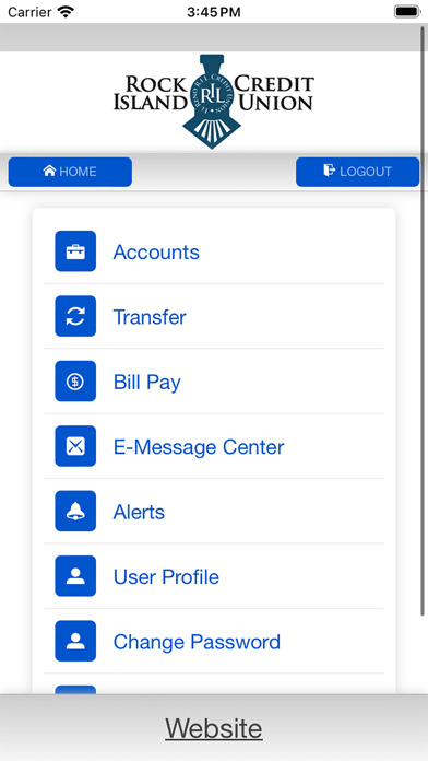 Rock Island Credit Union Screenshot