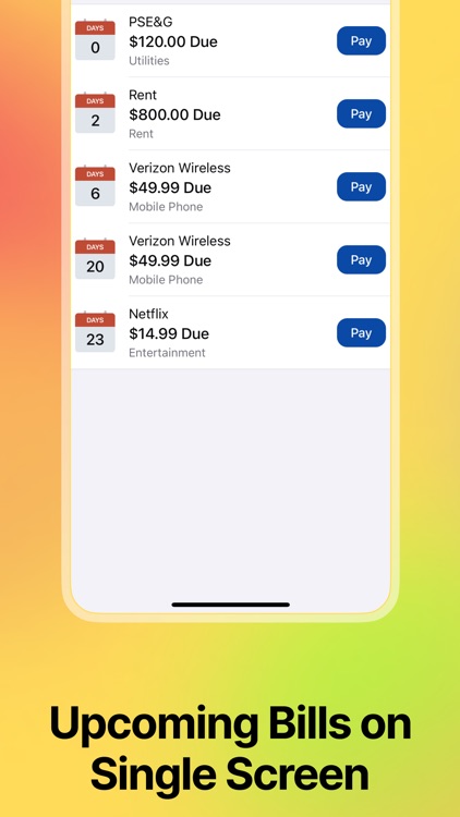 Bill Organizer & Reminder screenshot-3