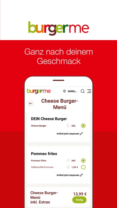 burgerme Screenshot