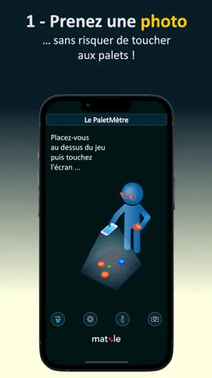 Capture d'écran de PaletMètre sur iPhone 2