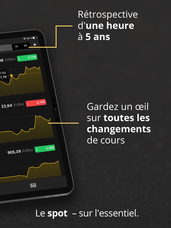 Screenshot #5 pour Prix or & métaux précieux