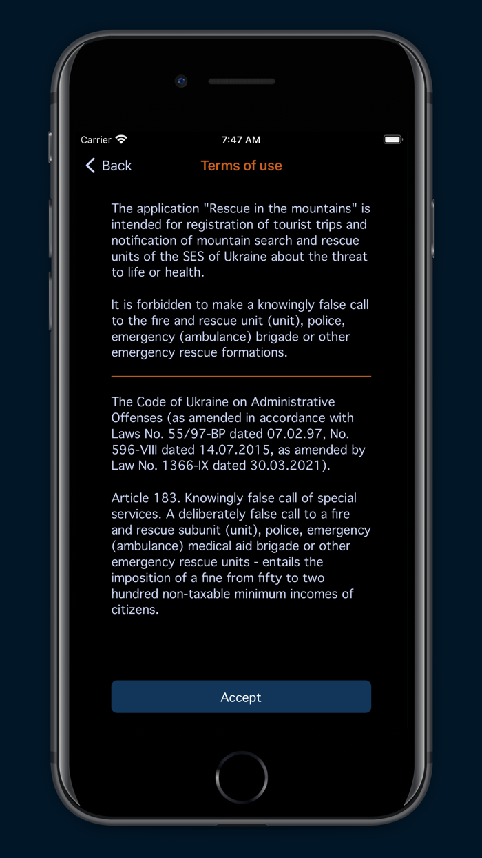 Rescue in the mountains