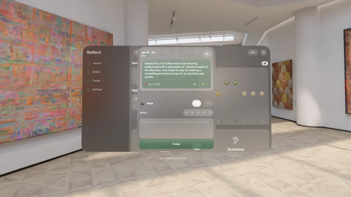 Reflect - Journal & Mood screenshot 1