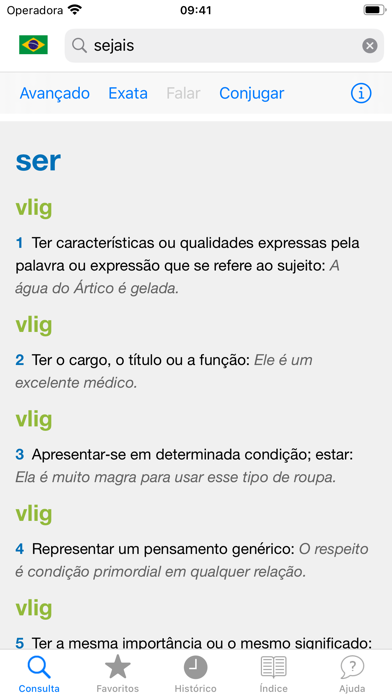 Dicionário Português e Inglês Screenshot