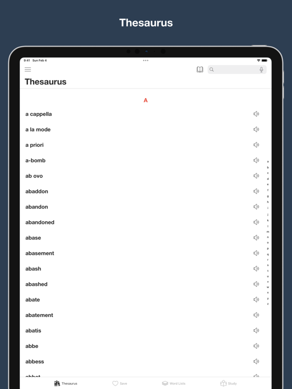 Screenshot #4 pour Moby Thesaurus - extended