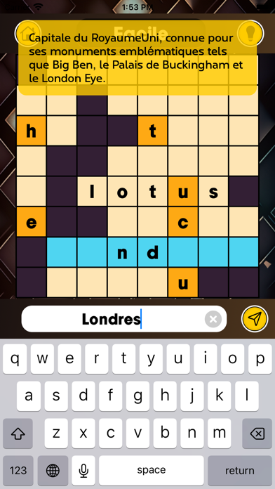 Mots croisés - Français Screenshot