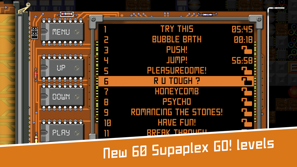 #2. Supaplex GO! (iOS) 由: inArcade